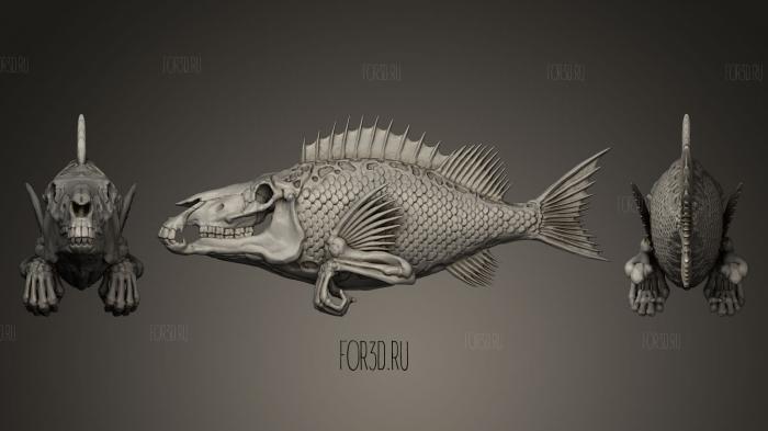 Рыбья голова 2 3d stl модель для ЧПУ